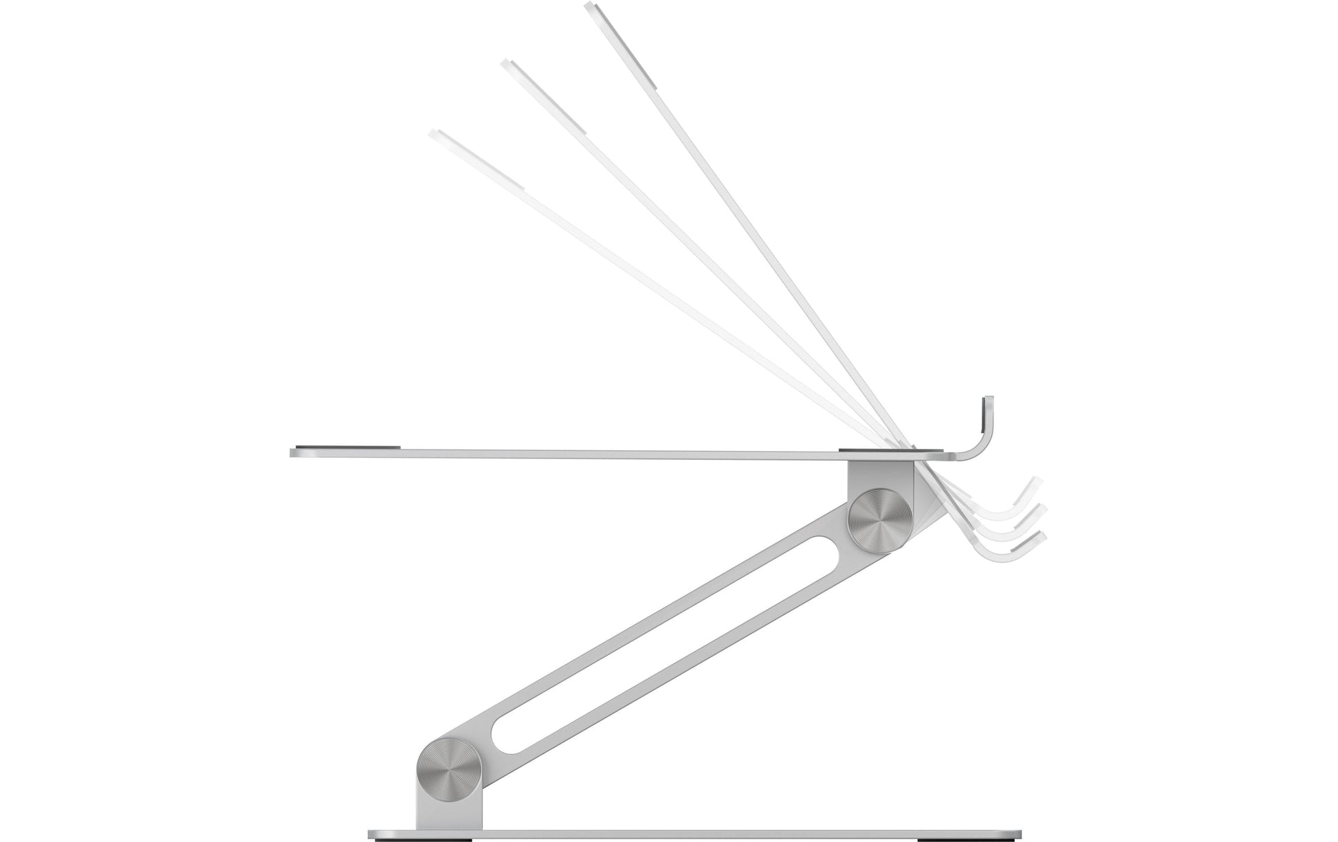 ICY BOX IB-NH300 Laptop-Ständer – für Geräte bis 17", höhenverstellbar, rutschfest – Grau