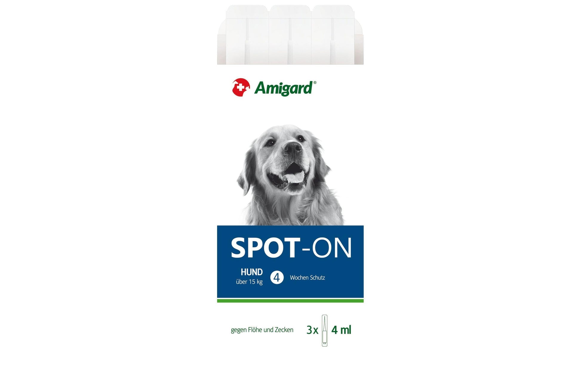 Amigard Spot-on Hund – 12 ml (3 × 4 ml) – für Hunde 15–30 kg