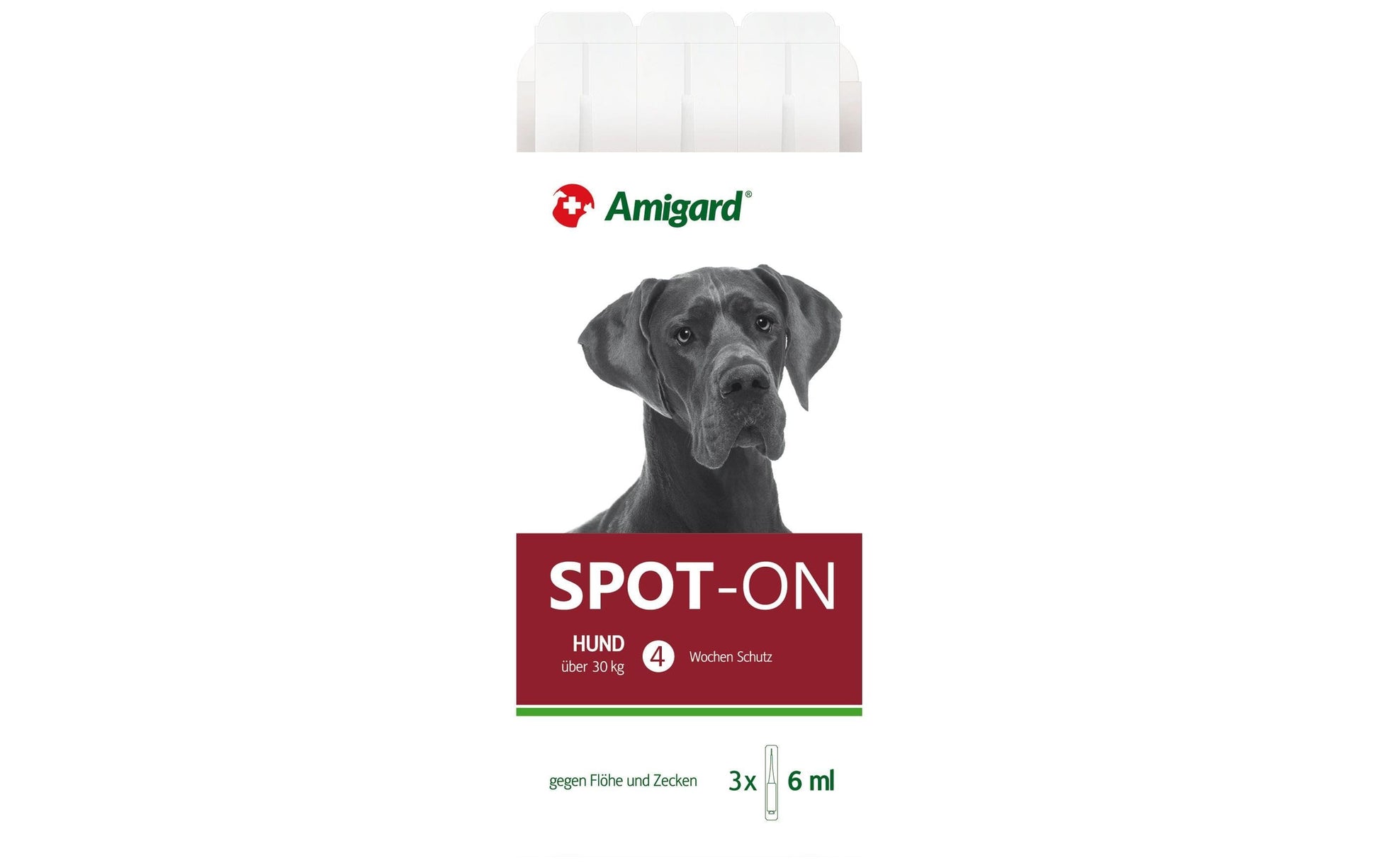 Amigard Spot-on (Floh- & Zeckengel) – 3 × 6 ml – für Hunde ab 30 kg