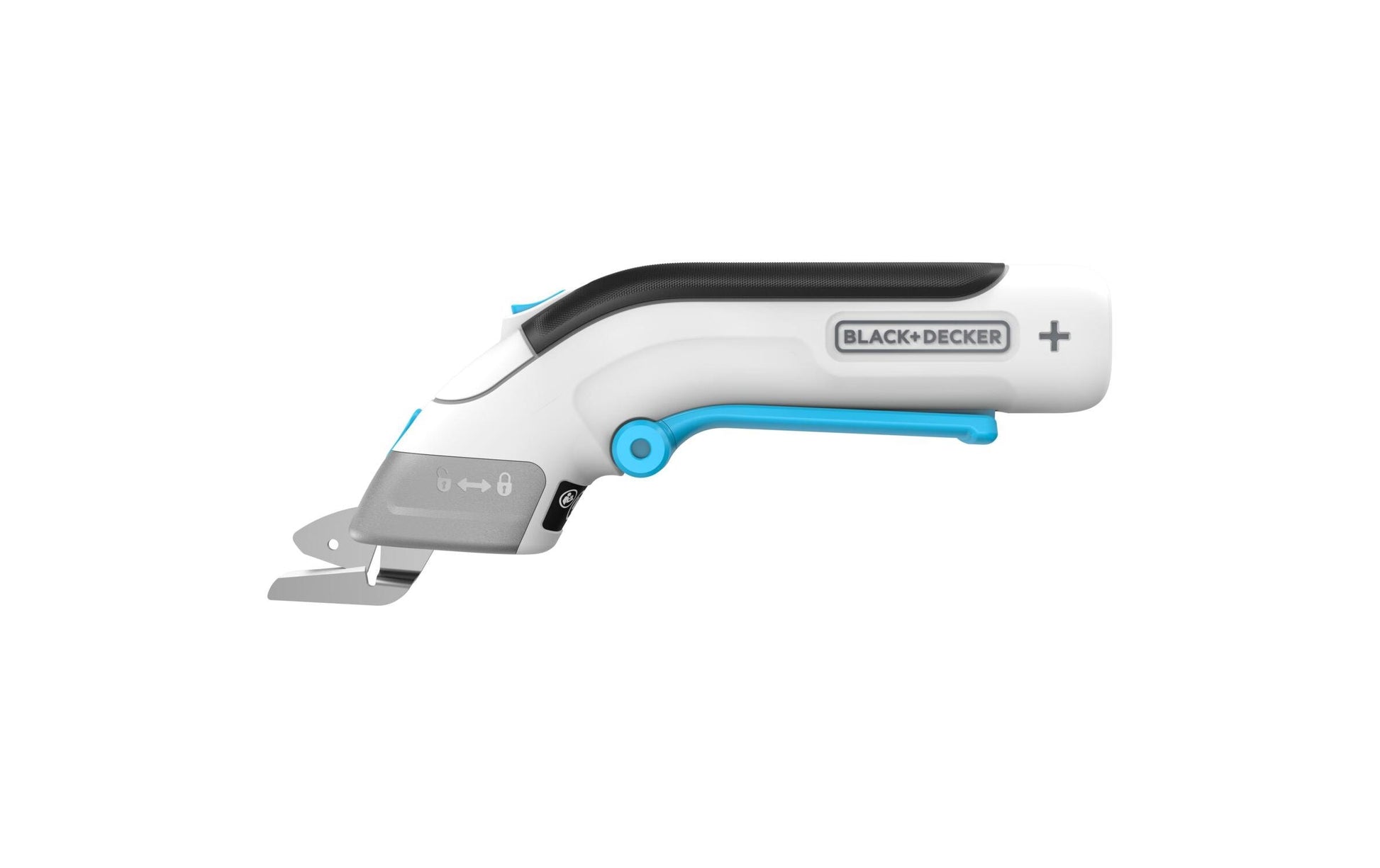 Black & Decker BLACK+DECKER BCSC115-XJ – Akku-Schere, inkl. 2 Klingen, weiss, 1 Stk.