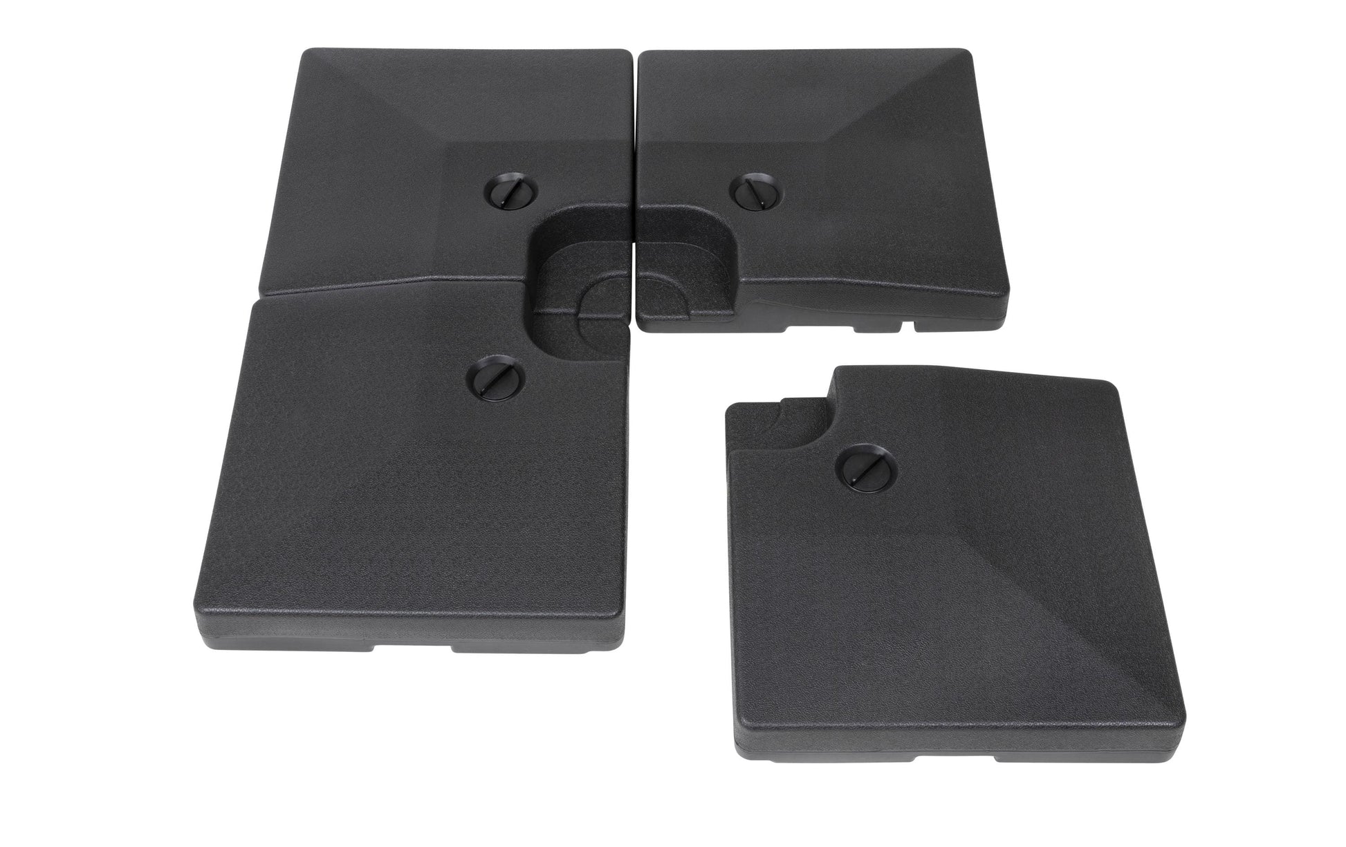 Cocon Basis für Ampel-Sonnenschirm TR-031 – 51,5 × 51,5 × 11,8 cm, Kunststoff, schwarz, für Aussenbereich