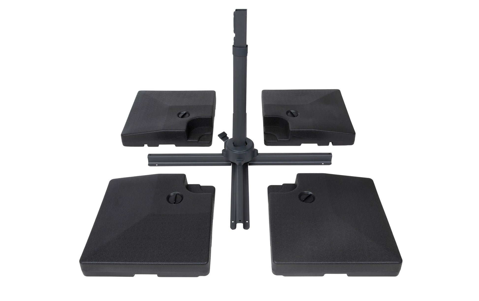 Cocon Basis für Ampel-Sonnenschirm TR-031 – 51,5 × 51,5 × 11,8 cm, Kunststoff, schwarz, für Aussenbereich