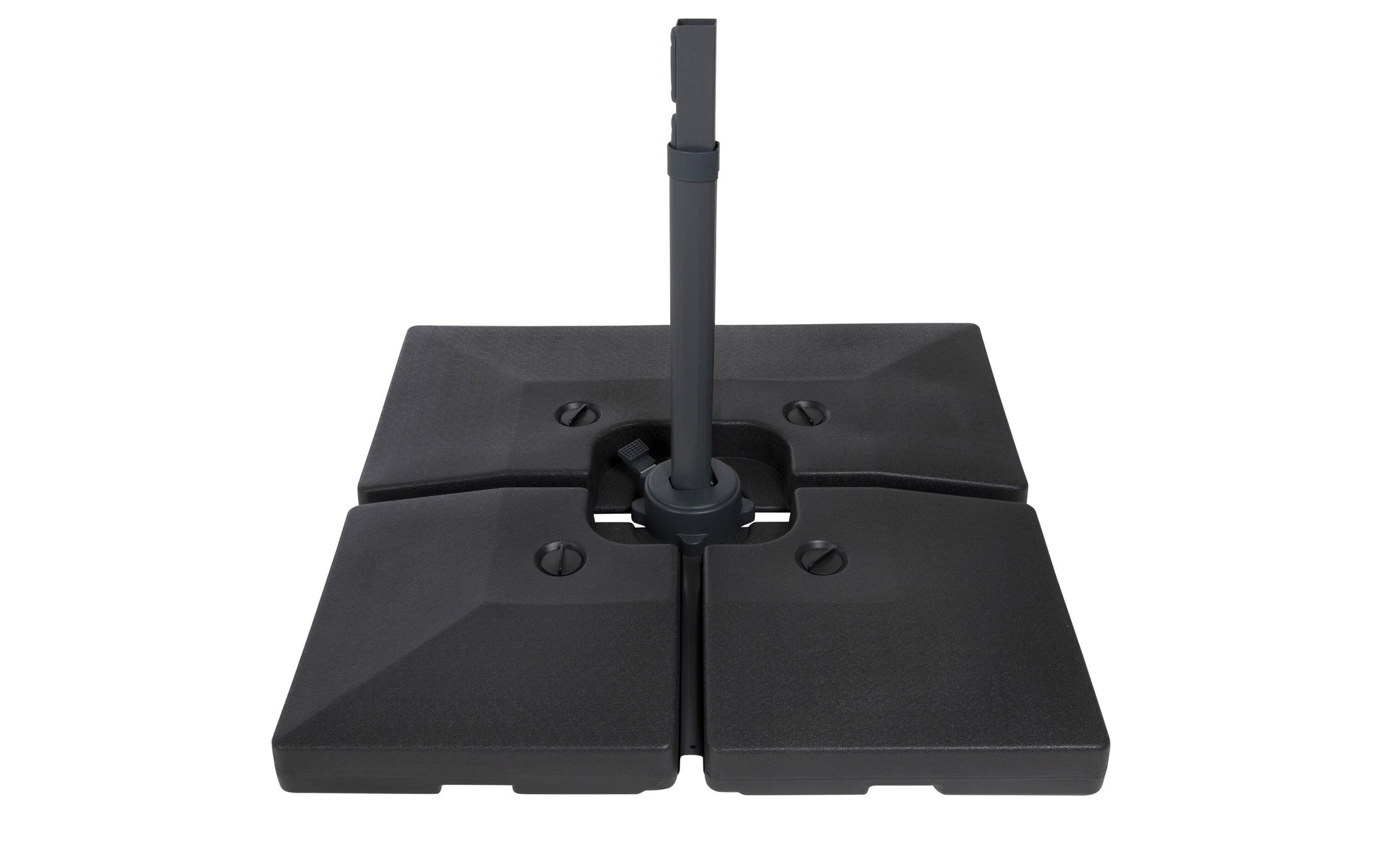 Cocon Basis für Ampel-Sonnenschirm TR-031 – 51,5 × 51,5 × 11,8 cm, Kunststoff, schwarz, für Aussenbereich
