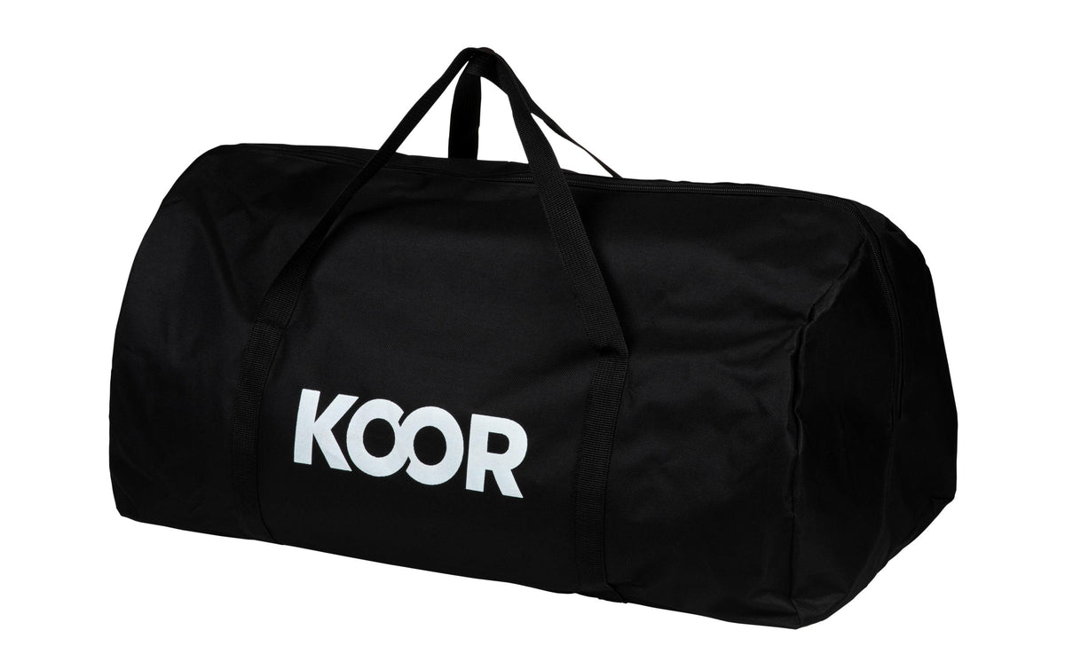 Koor Airtrack – Turnmatte, 400 × 100 × 10 cm – Grau/Mint