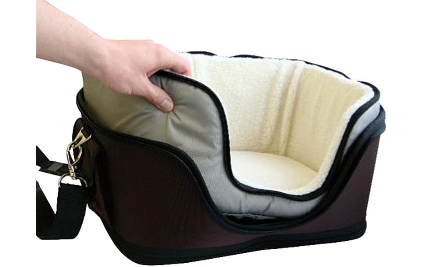 SwissPet Tiertransport-Tasche Sleepyway S – Frontlader, waschbar bis 30 °C – 420 × 290 × 330 mm – braun