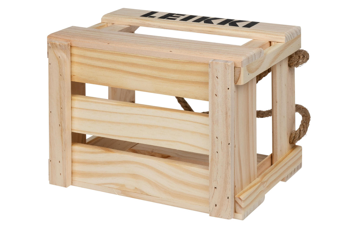 KOOR Mölkky – 3–6 Spieler – Wurfstock 5 × 20 cm, Leikki 5 × 15 cm – ab 6 Jahren – Holz, braun – FSC