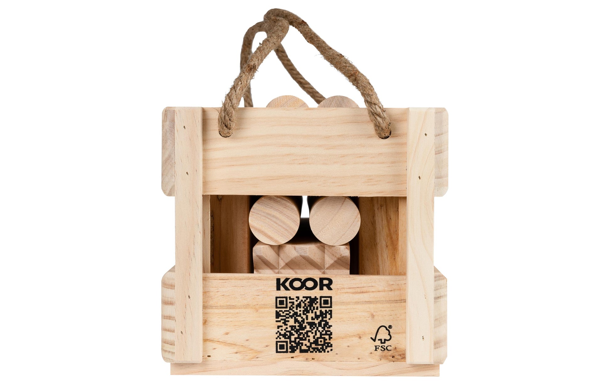 KOOR Kubb – 2–12 Spieler – ab 6 Jahren – Holz, braun – FSC
