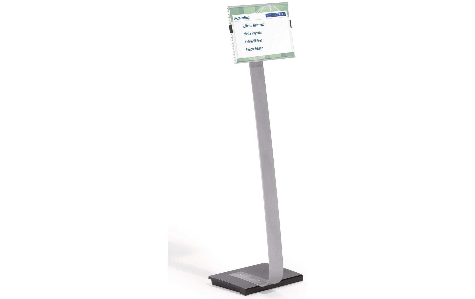 Durable Bodenständer Info Sign – für A4, transparent, Acryl/Aluminium
