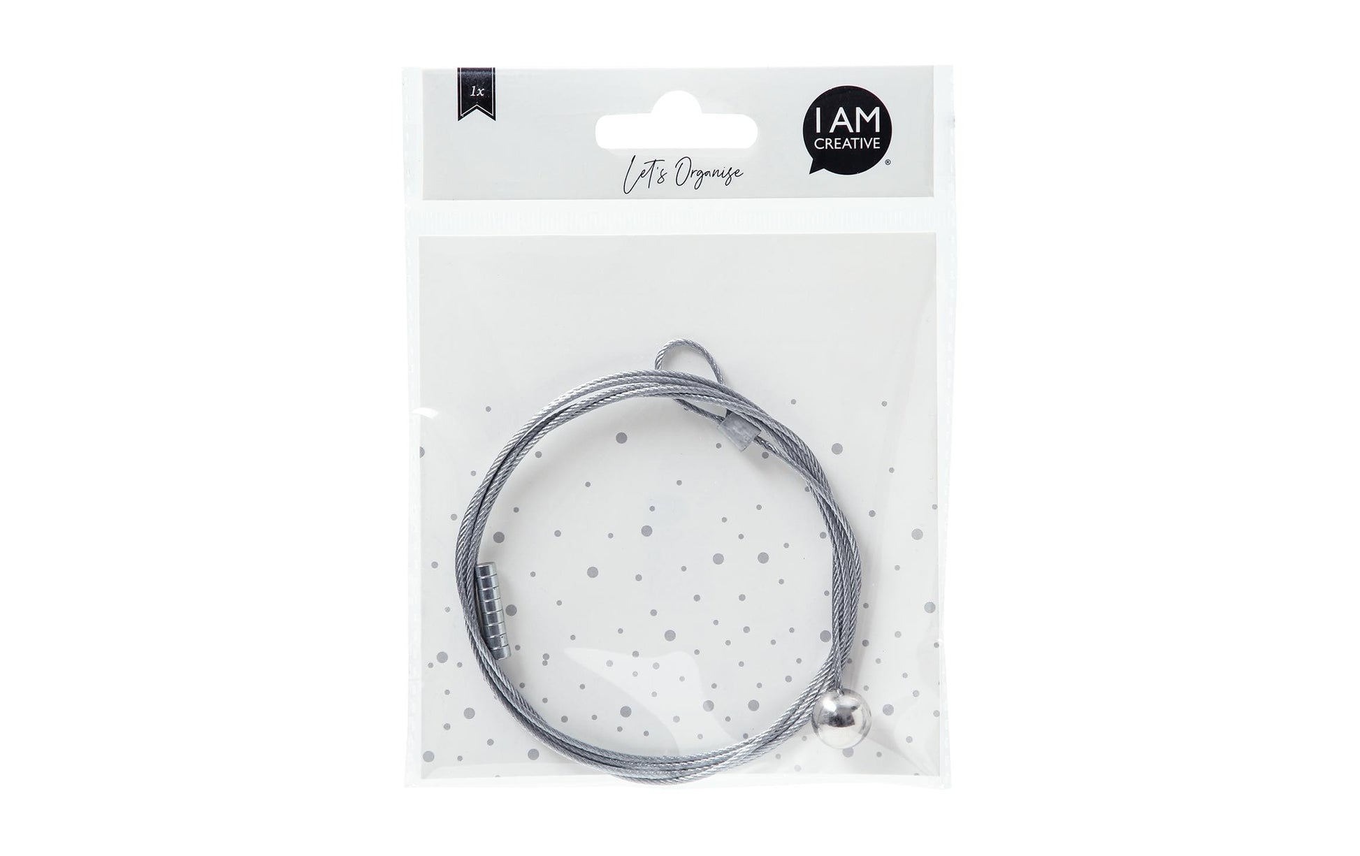 I am Creative Fotoseil – 1,5 m – 8 Magnete – Metall, Silber