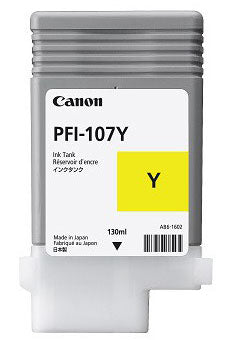 Canon PFI-107 Gelbe Tintenpatrone (Original) – 130 ml – für Canon imagePROGRAF 680/685/780…