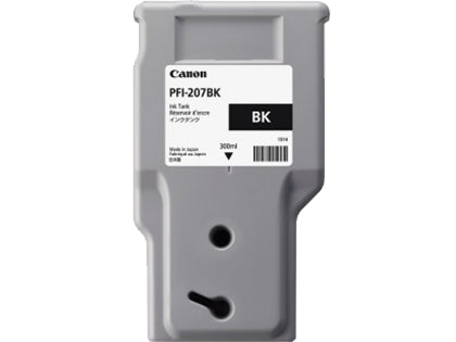 Canon Tintenpatrone PFI-207, schwarz, 300 ml, original – für iPF680, iPF685, iPF780 und andere