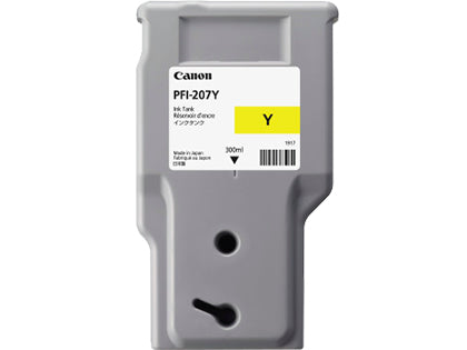 Canon Tintenpatrone PFI-207Y, gelb, 300 ml, original – für imagePROGRAF iPF-Serie