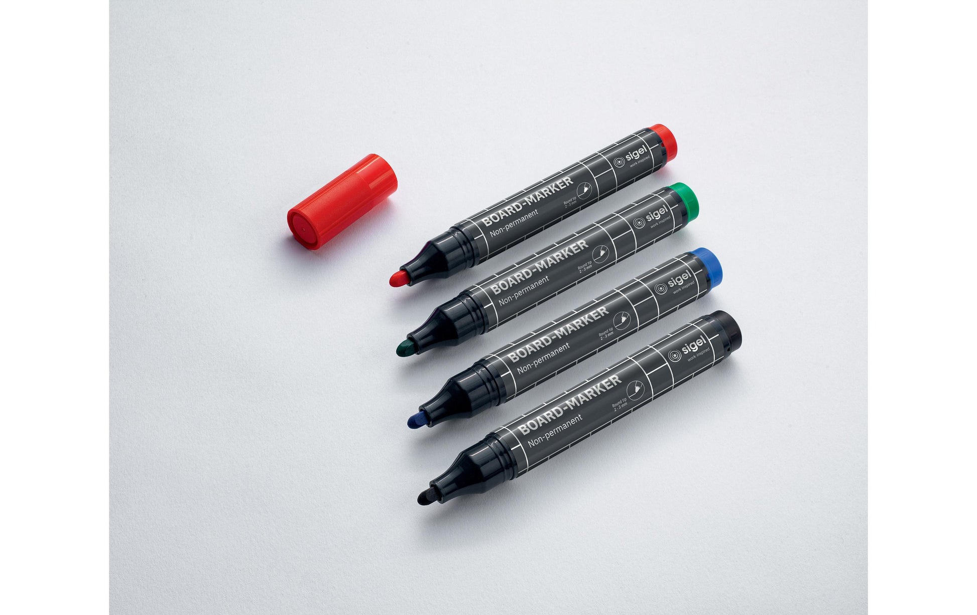 Sigel Non-Permanent-Marker BA010 – sortiert – 4er-Set