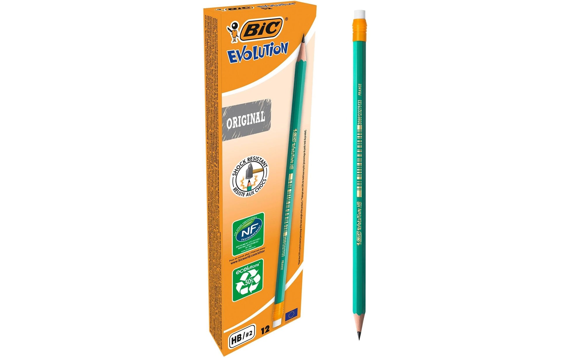BIC Evolution 655 Bleistift HB – 12er-Set