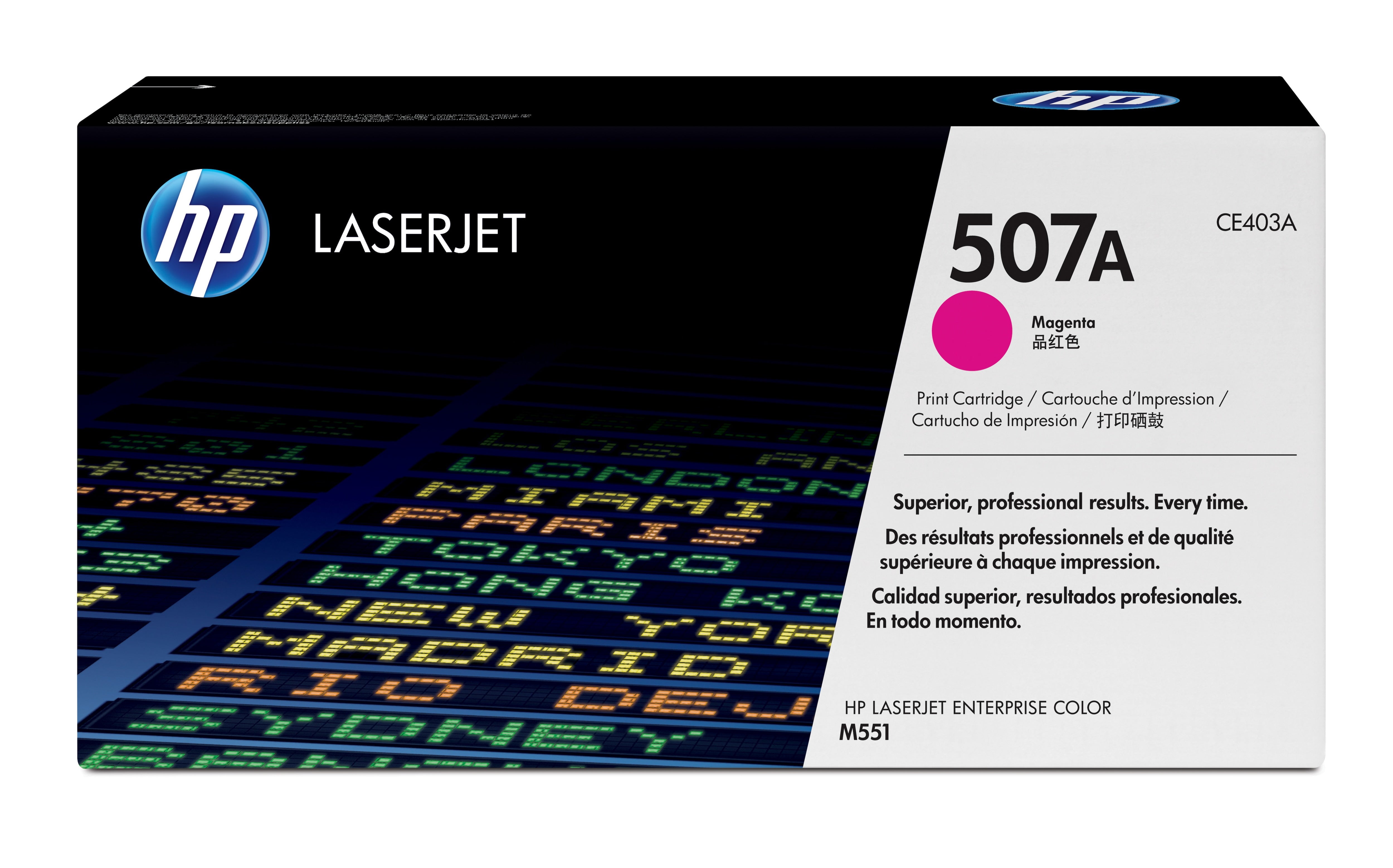 HP Toner 507A – Magenta, 6000 Seiten