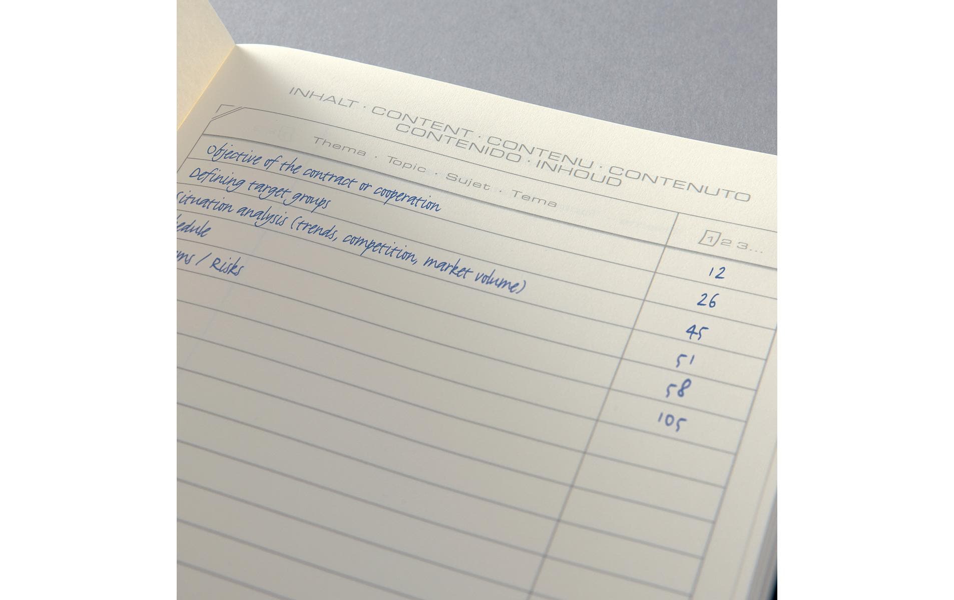 Sigel Notizbuch Conceptum, 213 × 295 mm, liniert, Fadenheftung, 194 Seiten, 80 g/m² – schwarz