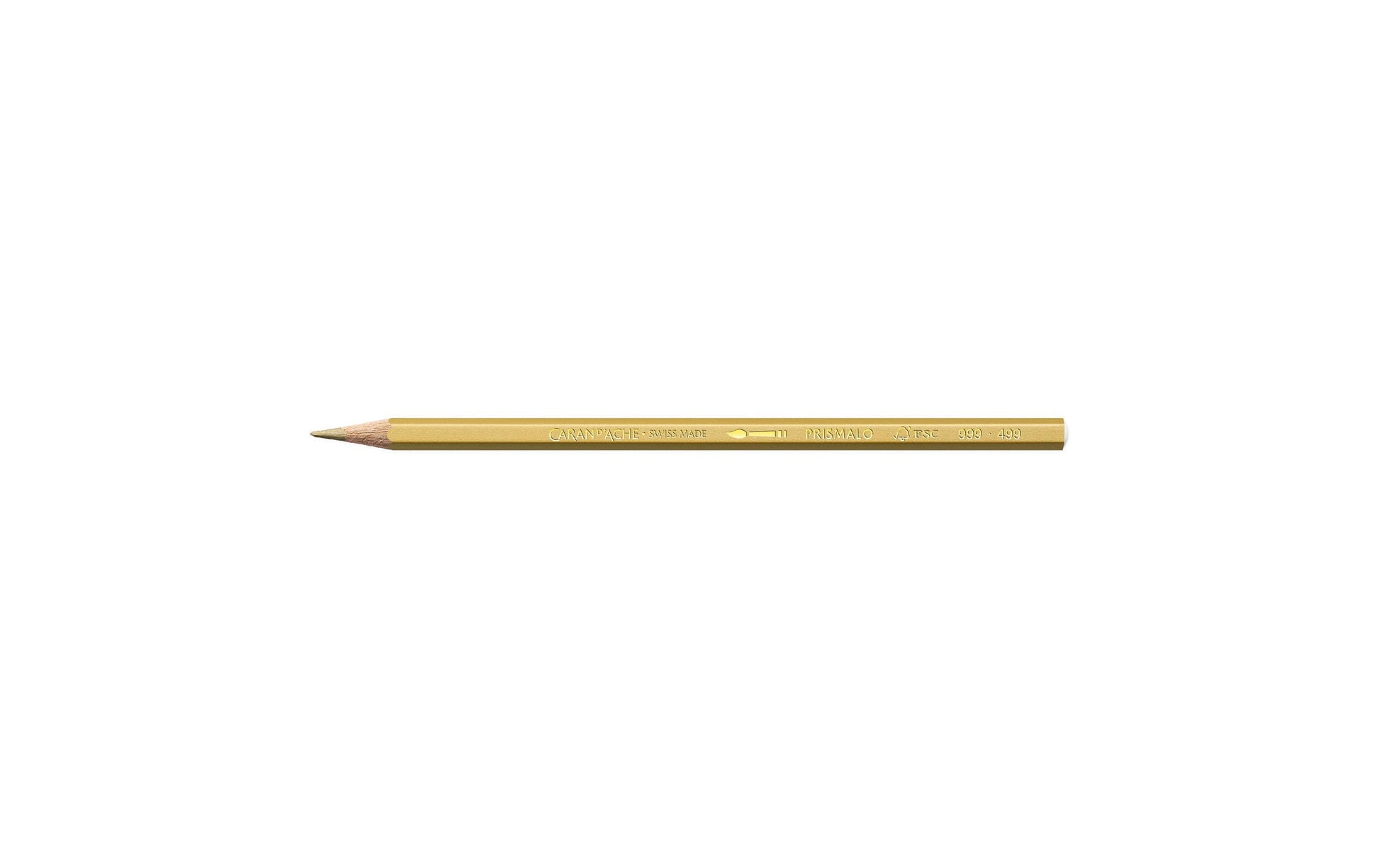 Caran d-Ache Caran d'Ache Prismalo Aquarellfarbstift – Gold, Ø 3 mm, FSC