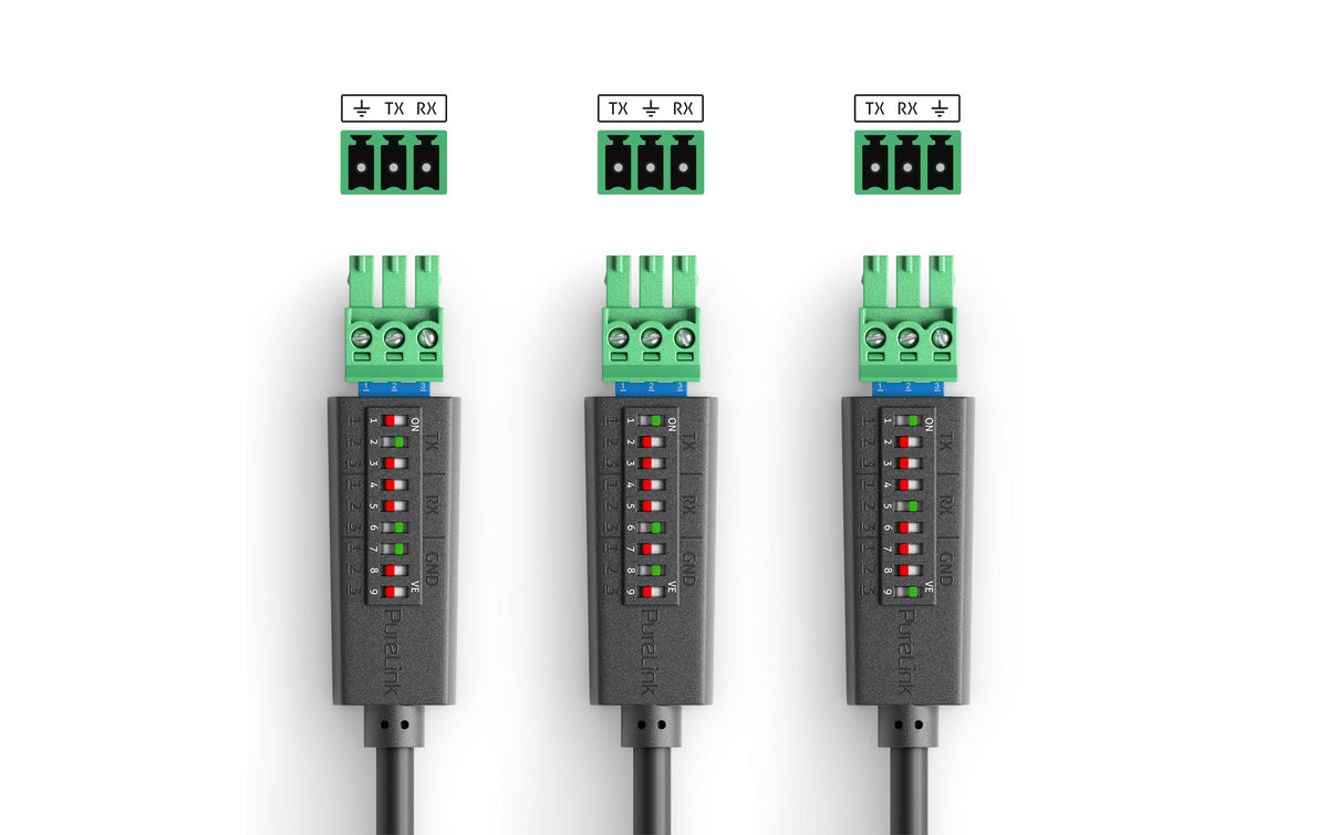 PureTools PTM-RS100 Kabel 9-poliger D-Sub zu 3-poligem Phoenix – 1,5 m – für PureTools PT-AA140/PT-AA220/PT-HDBT-200