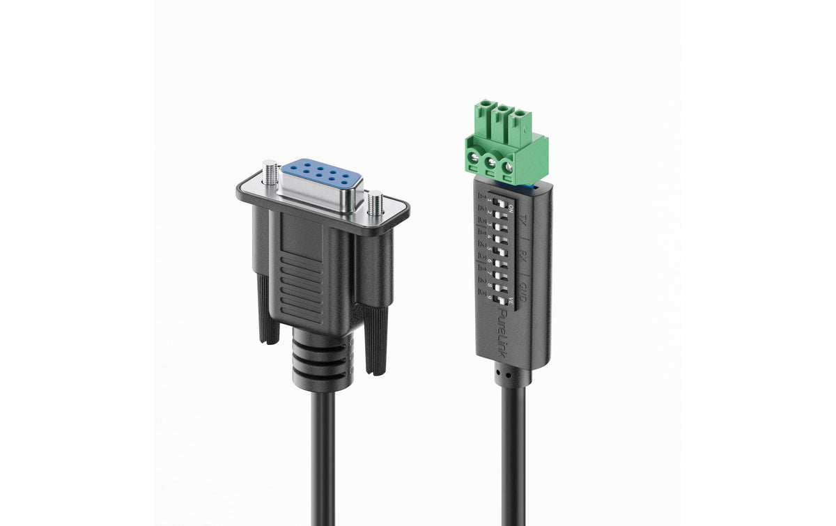 PureTools PTM-RS100 Kabel 9-poliger D-Sub zu 3-poligem Phoenix – 1,5 m – für PureTools PT-AA140/PT-AA220/PT-HDBT-200