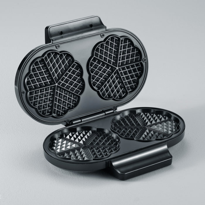 Severin Waffeleisen WA 2106 – 2 Waffeln, rund, 1200 W – schwarz