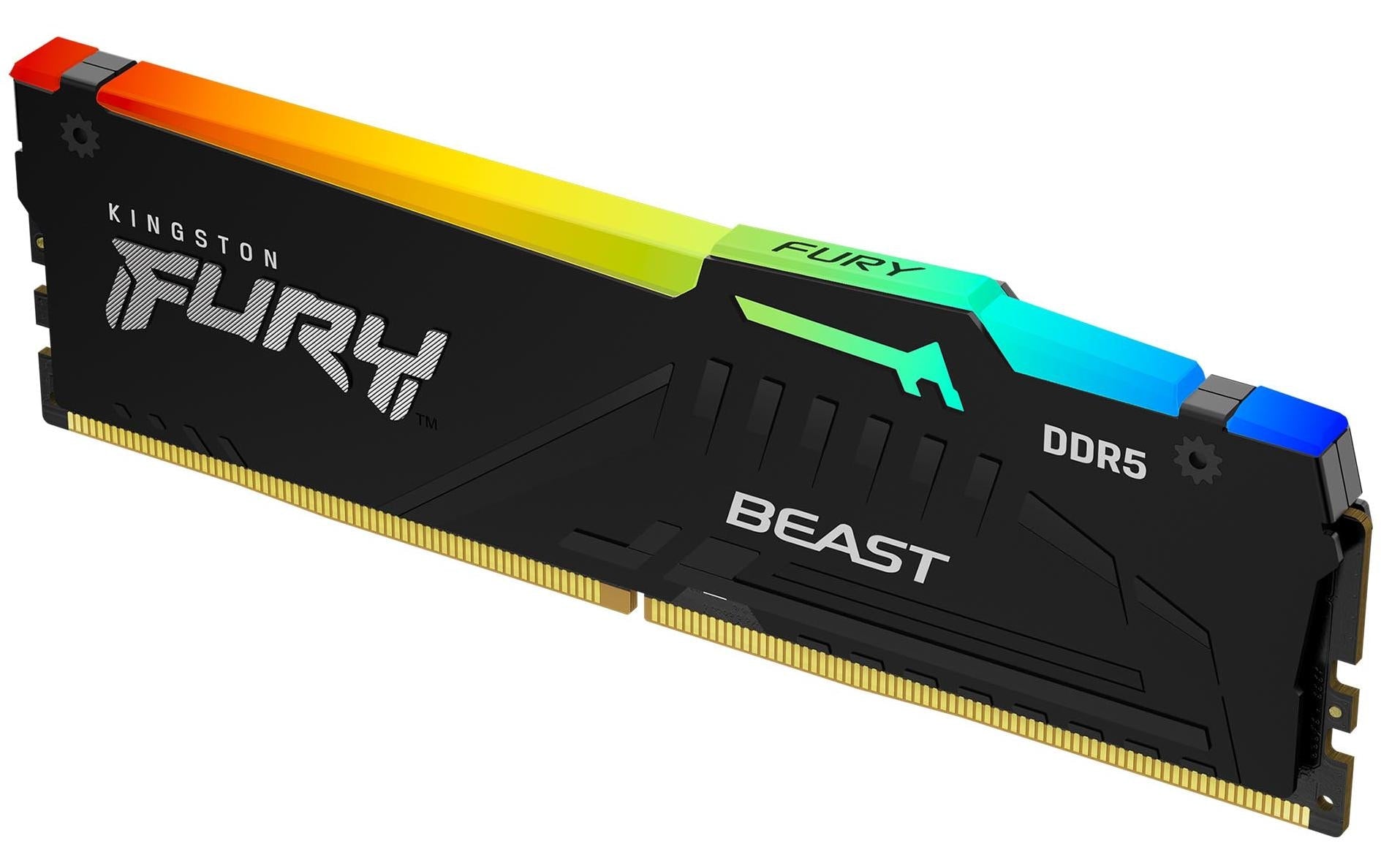 Kingston Technology Kingston FURY Beast – Arbeitsspeicher – 16 GB DDR5 5600 MT/s CL36, 288-pin DIMM, RGB