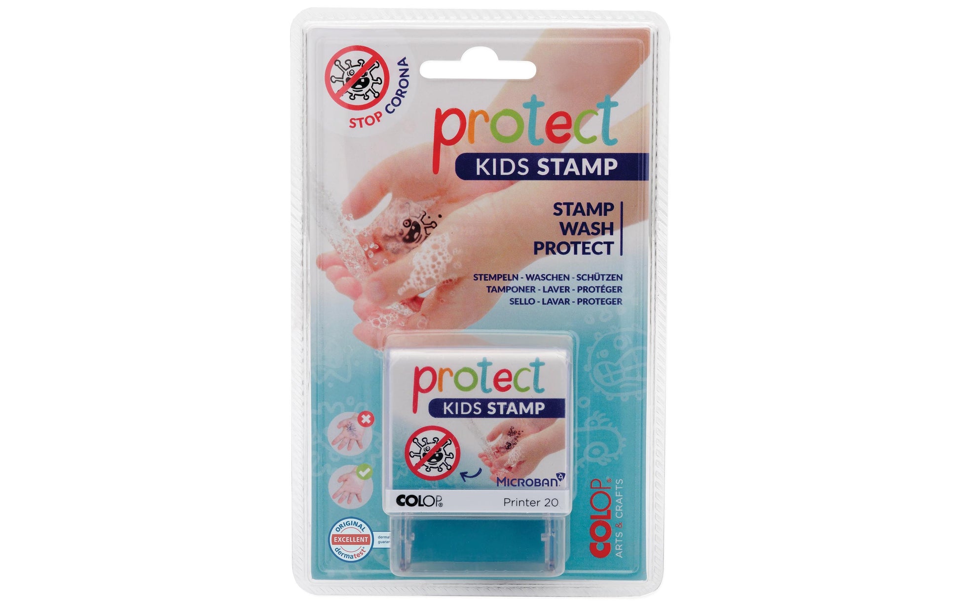 Colop Protect Kids – Motivstempel, Monster Design, schwarz