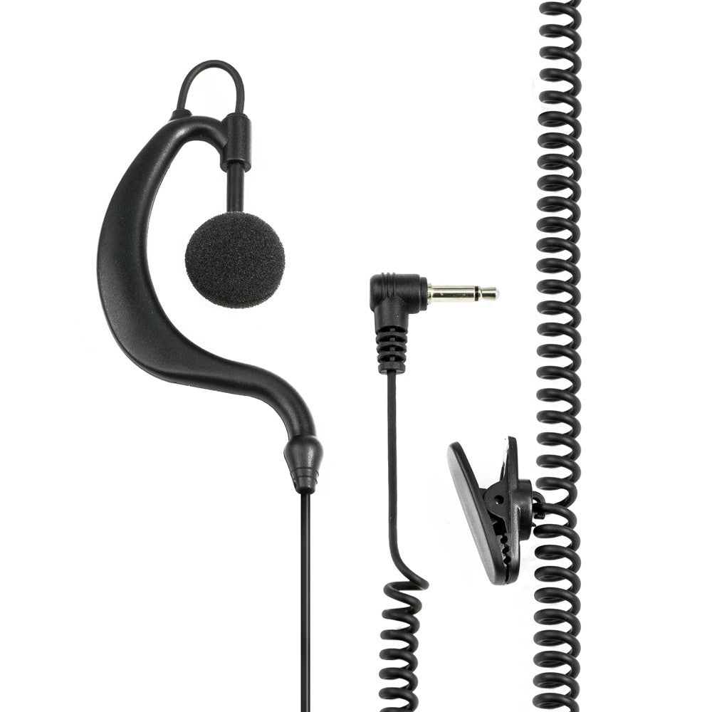 Midland EP 21 – Headset (Ohrbügel), Lautsprecher/Mikrofon, 3,5 mm Klinke, Schwarz, für Midland G7/G9