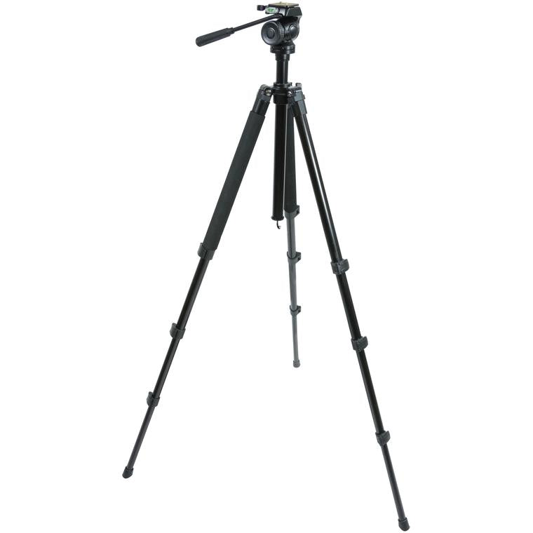 Celestron TrailSeeker Stativ – bis 179 cm – Traglast 4 kg – 3 Beine – Schwarz