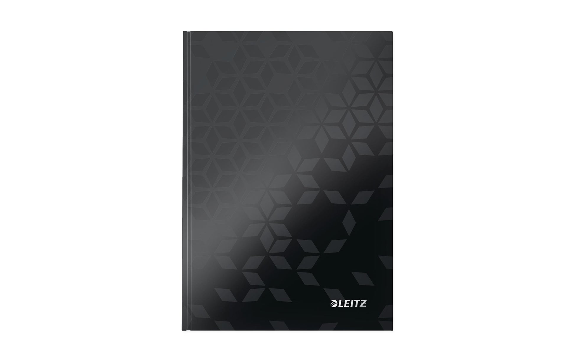 Leitz Notizbuch, A5, kariert, Fadenheftung, Karton, 160 Seiten, 90 g/m² – schwarz