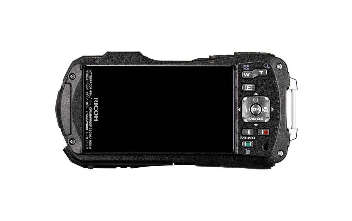 Ricoh WG-80 – Kompaktkamera, 16 MP 1/2,3", 1080p, 5× opt. Zoom, Schwarz