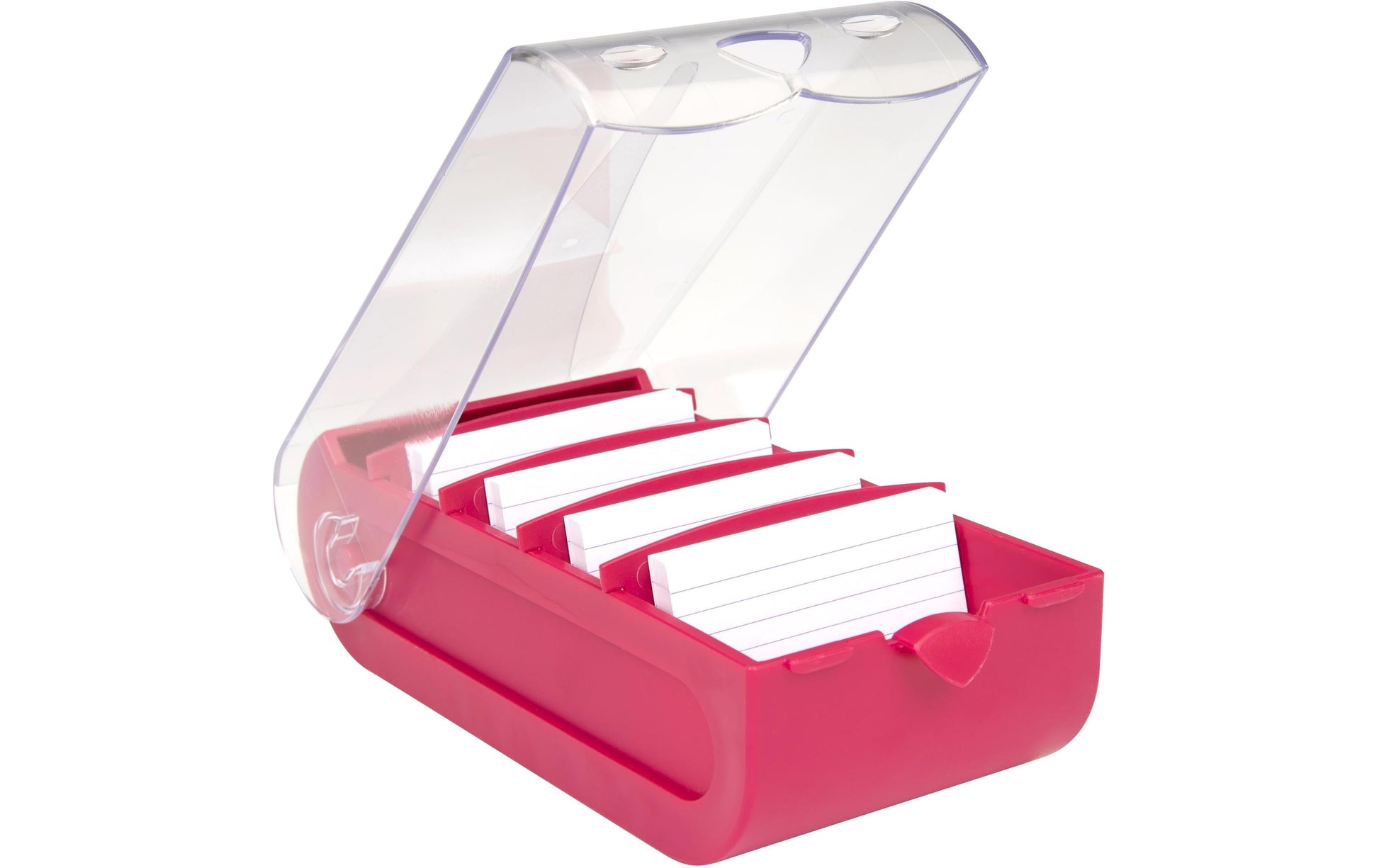 Biella Karteikasten Bunny – für A8 quer – mit Deckel, pink