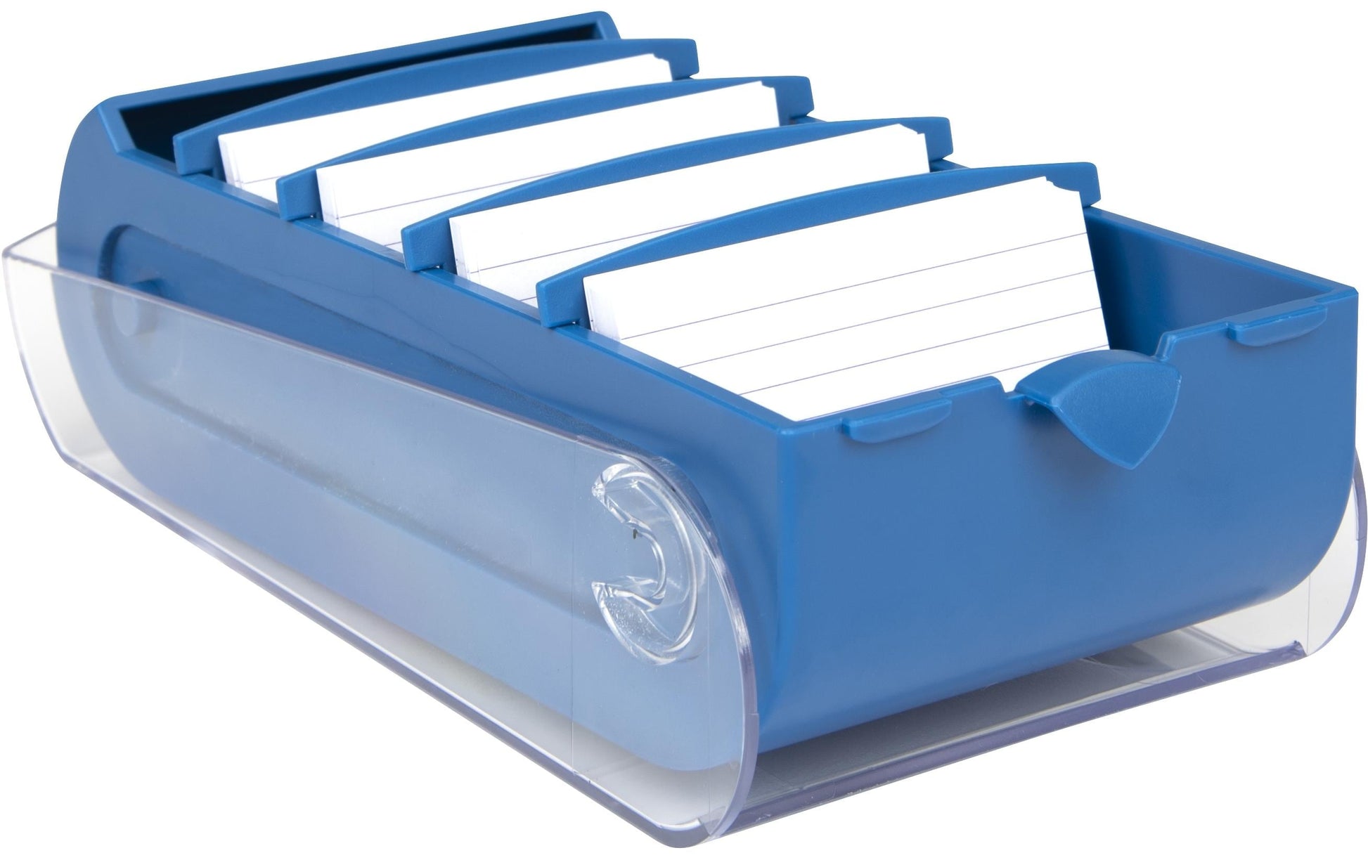 Biella Karteikasten Bunny – für A8 quer – mit Deckel, blau