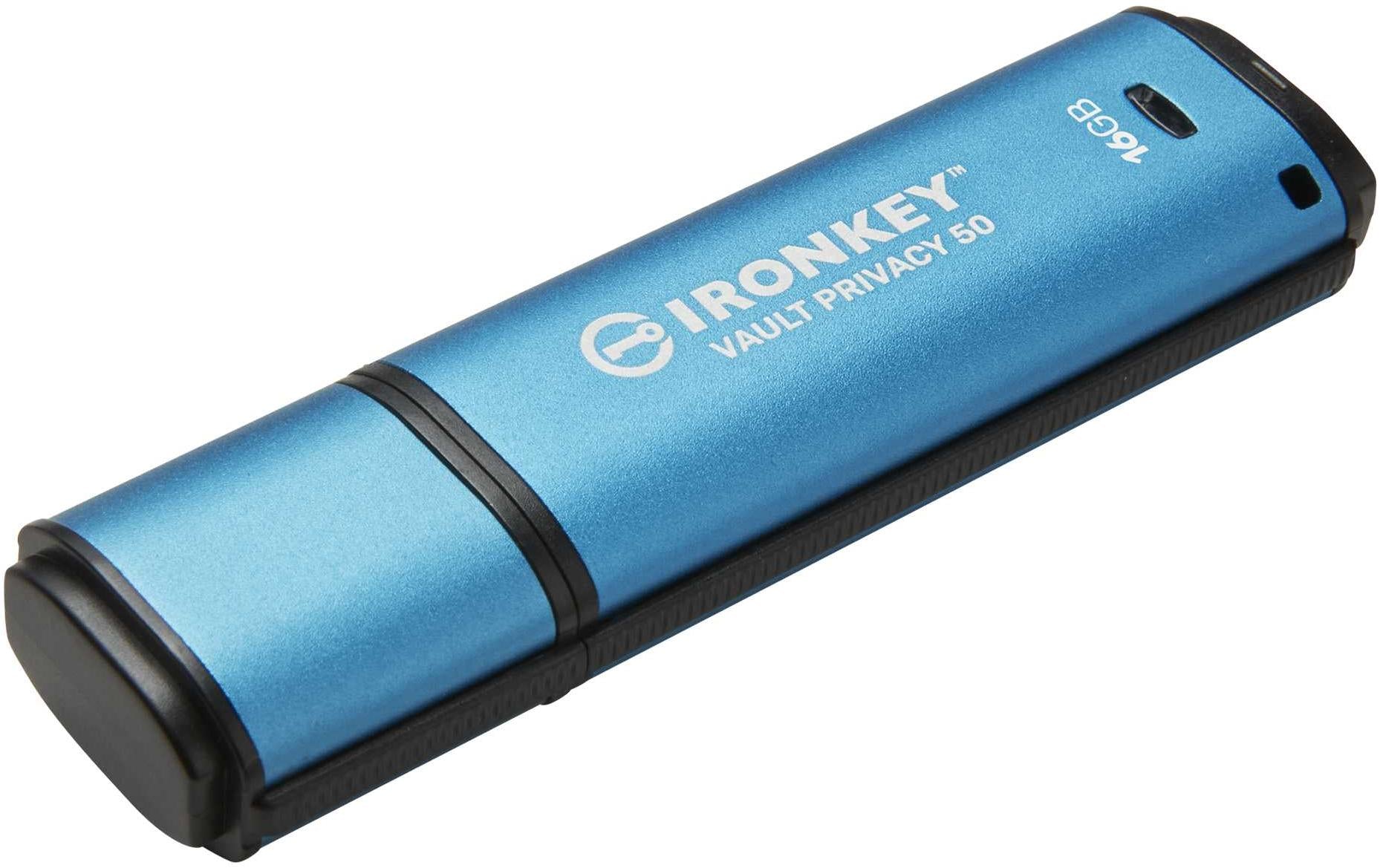 Kingston Technology Kingston IronKey Vault Privacy 50 USB-Stick – 16 GB, USB 3.2, verschlüsselt