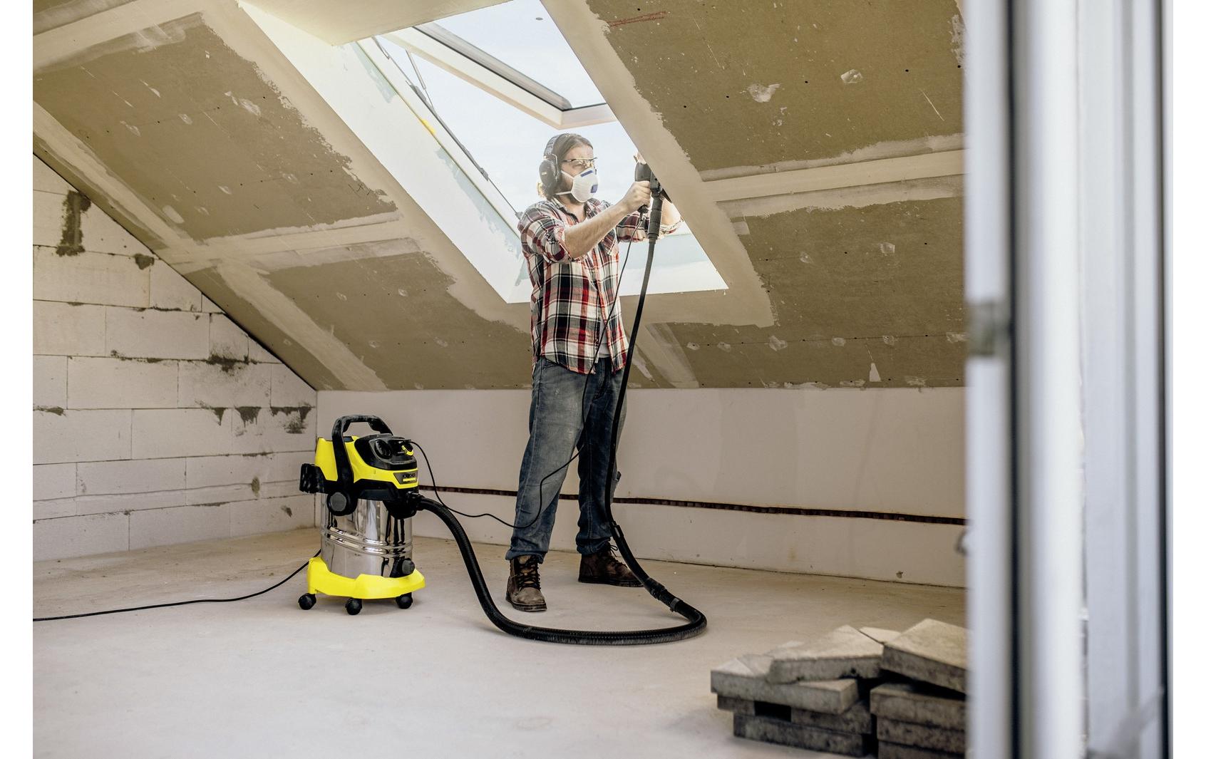 Kärcher Absauganlage WD 6 P S V-30/8/22/T Renovation – 2-in-1, 1300 W, 30 l, Netzbetrieb