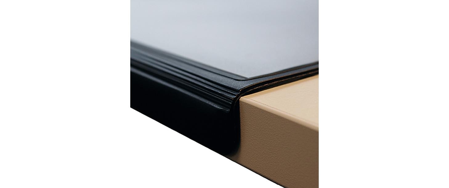 Laufer Läufer – DURELLA Flexoplan DS Schreibtischunterlage – 520 × 650 mm, Schaum, Folie, rutschfest, schwarz
