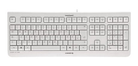 CHERRY KC 1000 – Tastatur, kabelgebunden (USB), ES-Layout (ES), Fullsize (mit Ziffernblock) – für Windows