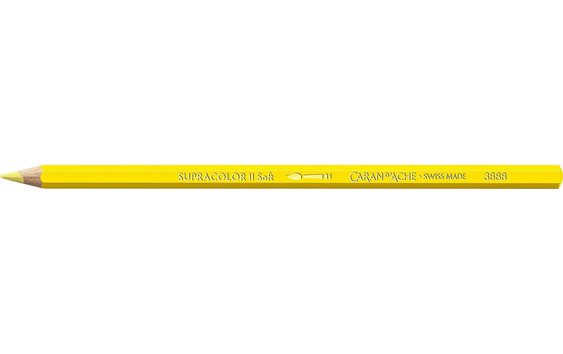 Caran d-Ache Caran d'Ache Aquarellfarbstift Supracolor Soft – Zitronengelb, im Metalletui, Ø 3,8 mm, FSC