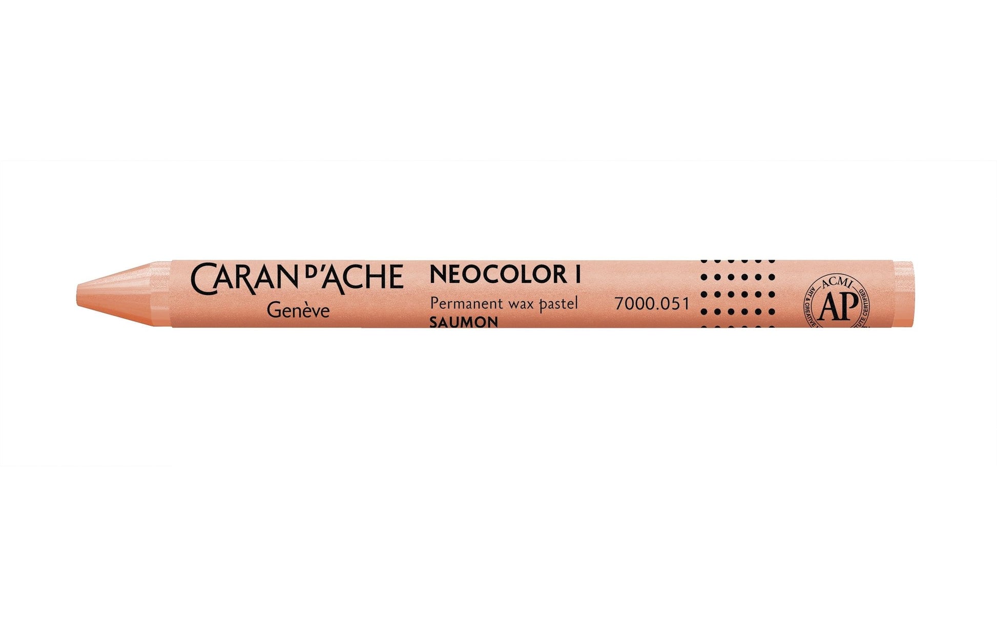 Caran d-Ache Caran d'Ache Neocolor I Ölbasierter Farbstift – Lachsrot, Mine Ø 8,6 mm