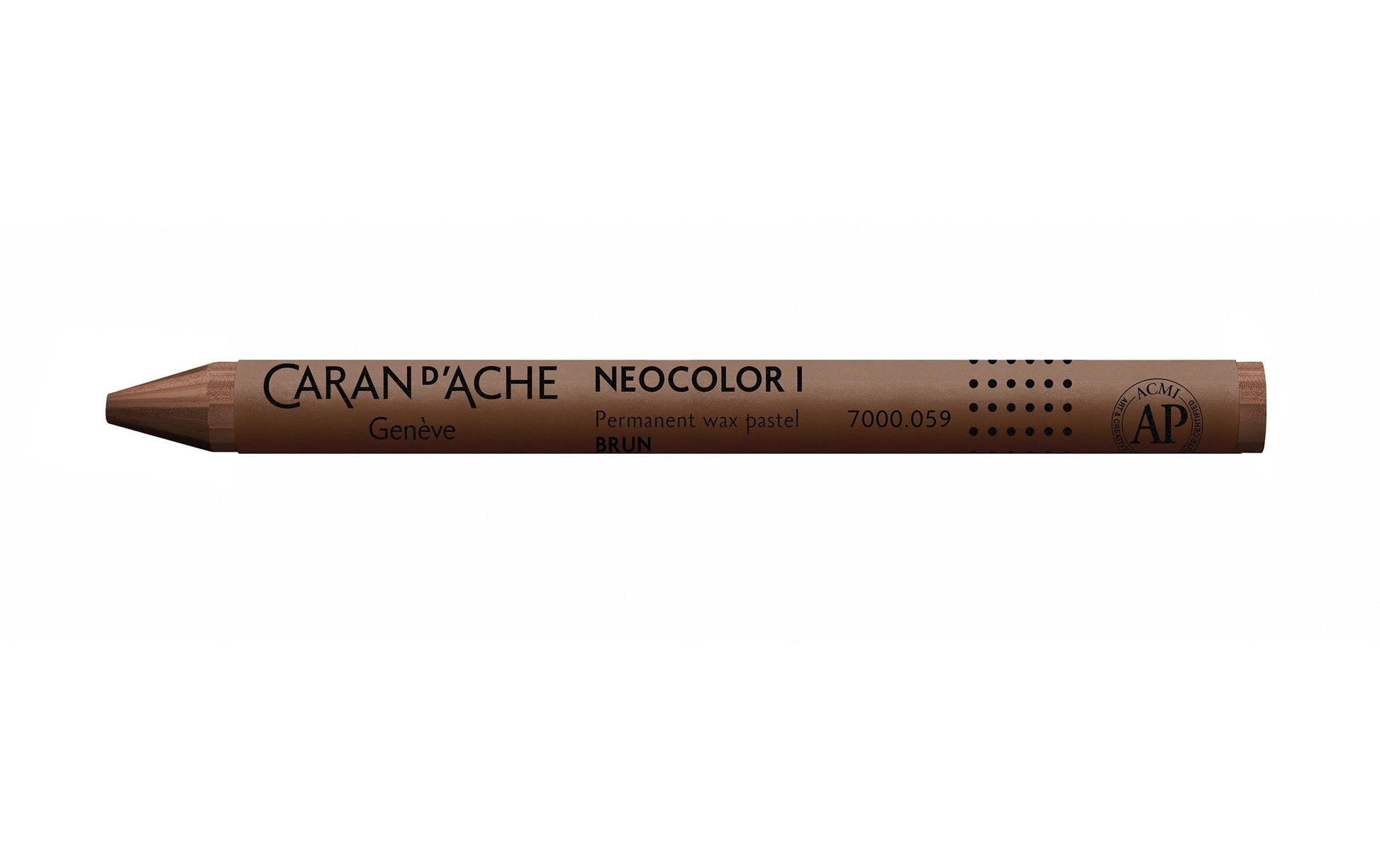 Caran d-Ache Caran d'Ache Neocolor Wachsmalkreide – braun, Ø 9 × 100 mm, wasserfest