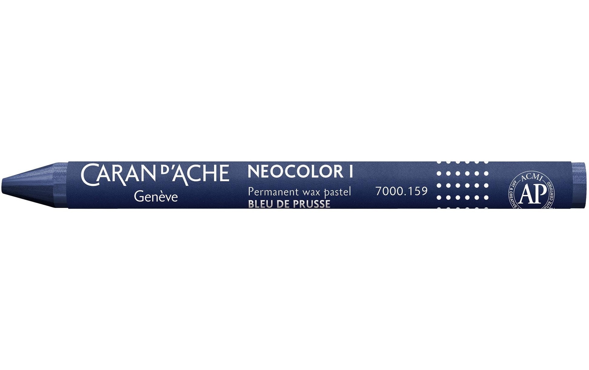 Caran d-Ache Caran d'Ache – Neocolor I – Wachsmalkreiden – Preussischblau, wasserfest, für dunkles Papier