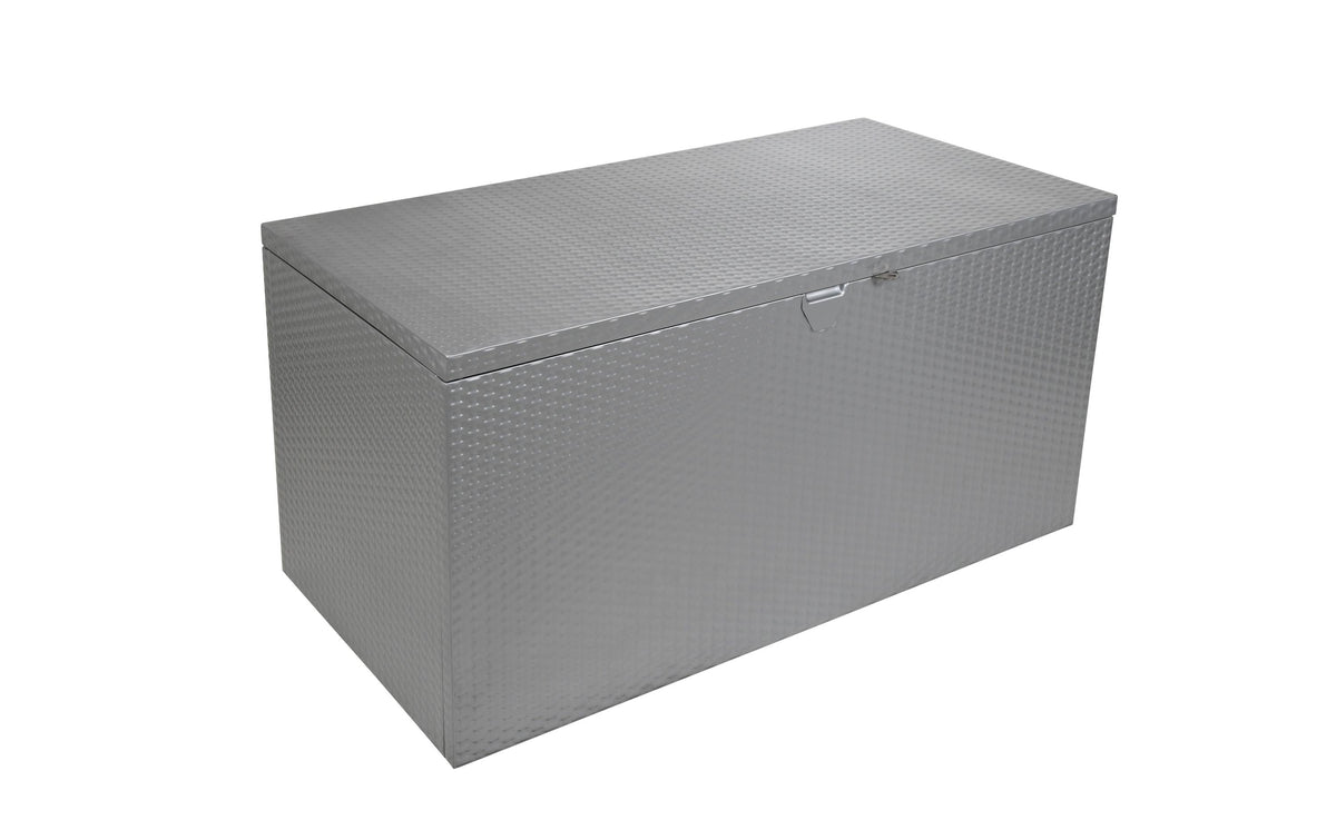 Spacemaker Aufbewahrungsbox 509 l – Stahl – Silber – feuerverzinkt, für Aussenbereich – 1330 × 650 × 700 mm