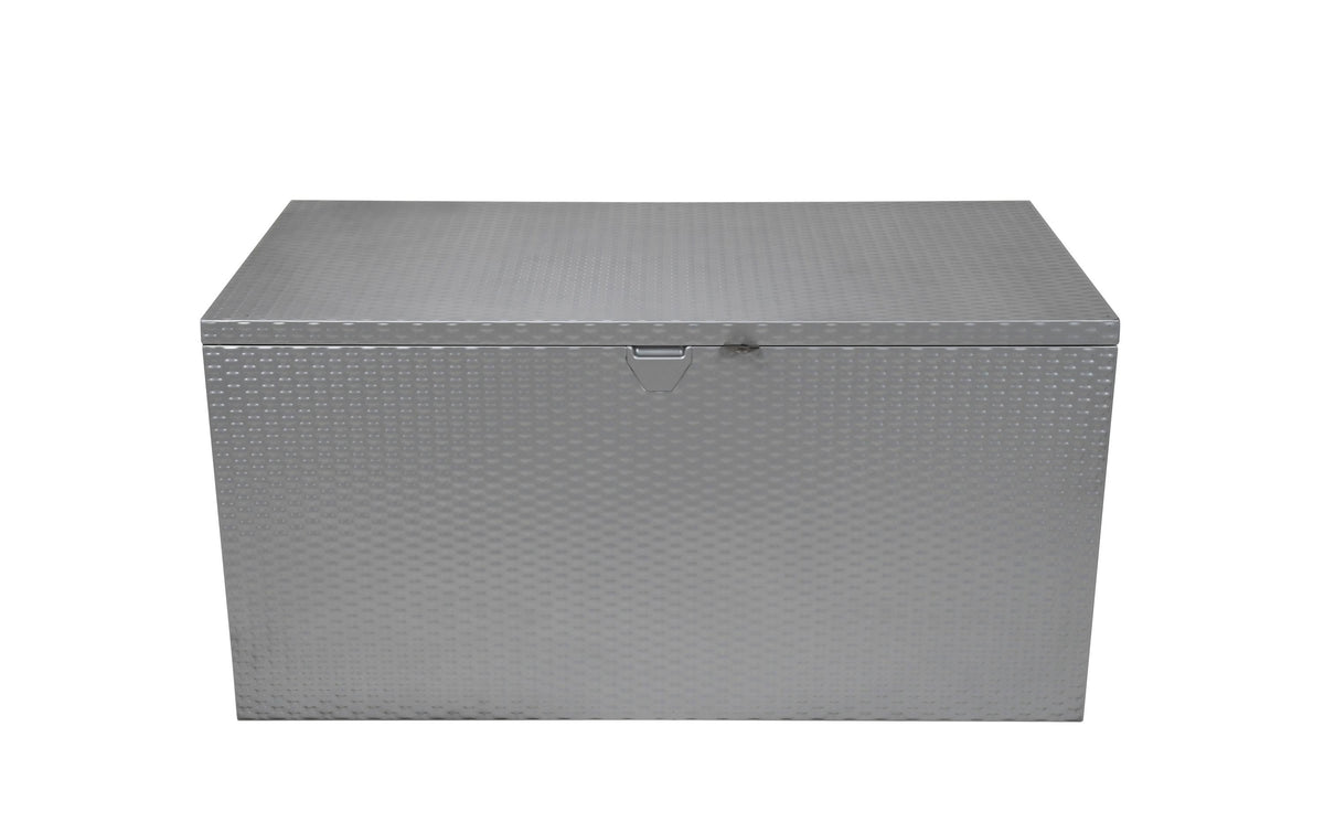 Spacemaker Aufbewahrungsbox 509 l – Stahl – Silber – feuerverzinkt, für Aussenbereich – 1330 × 650 × 700 mm
