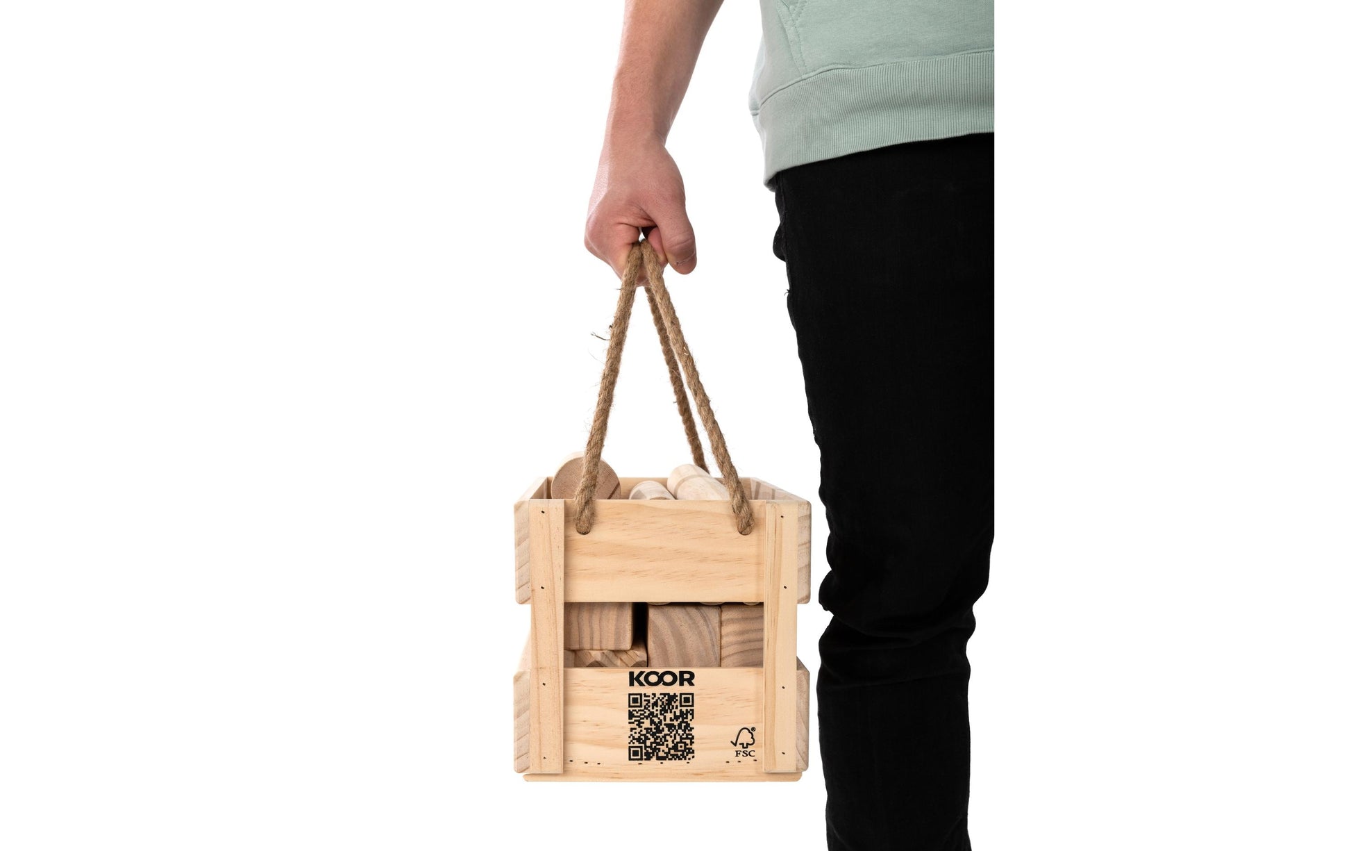 KOOR Kubb – 2–12 Spieler – ab 6 Jahren – Holz, braun – FSC