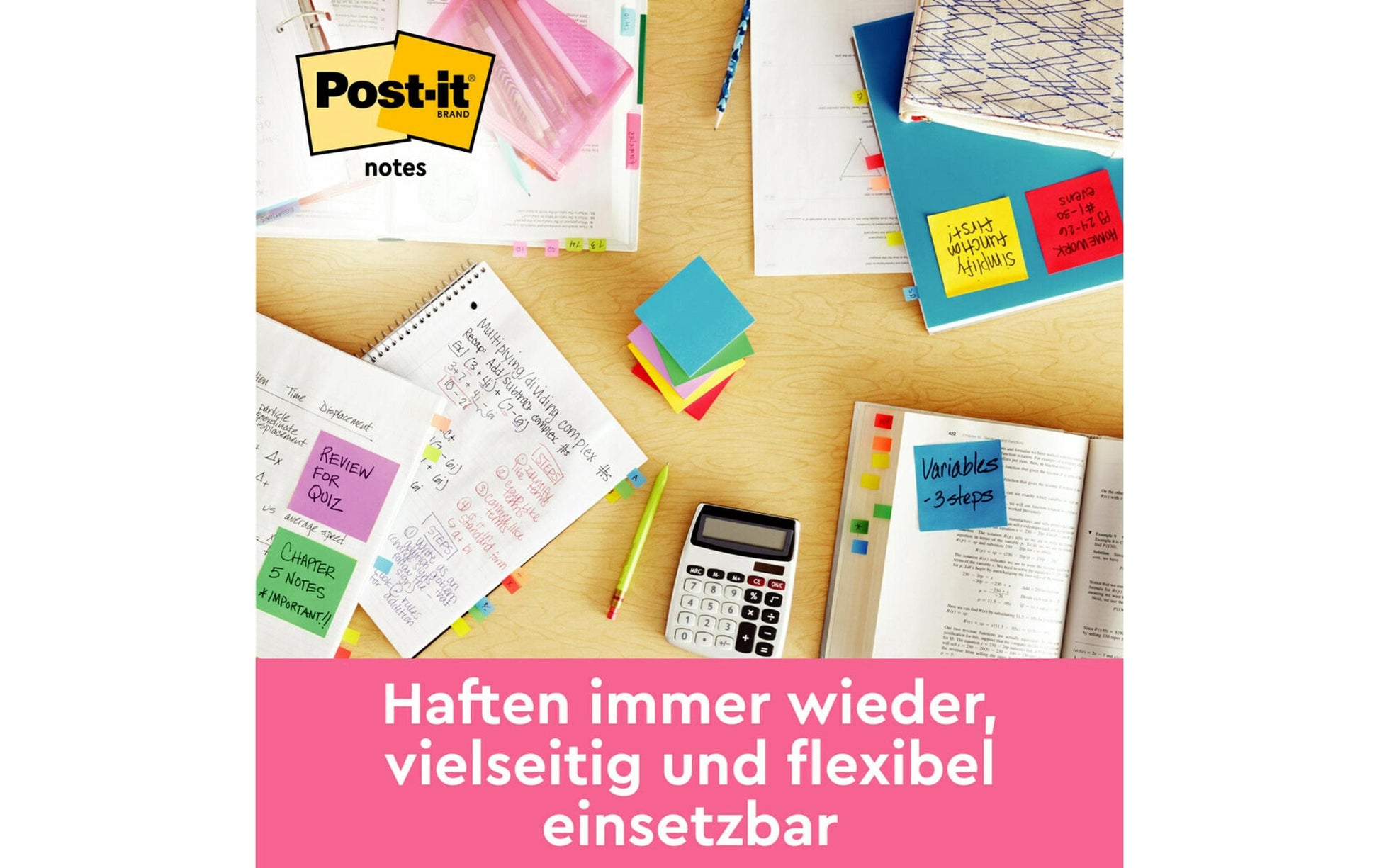 Post-it Haftnotizen – 127×76 mm – sortiert, 6×100 Blatt, PEFC