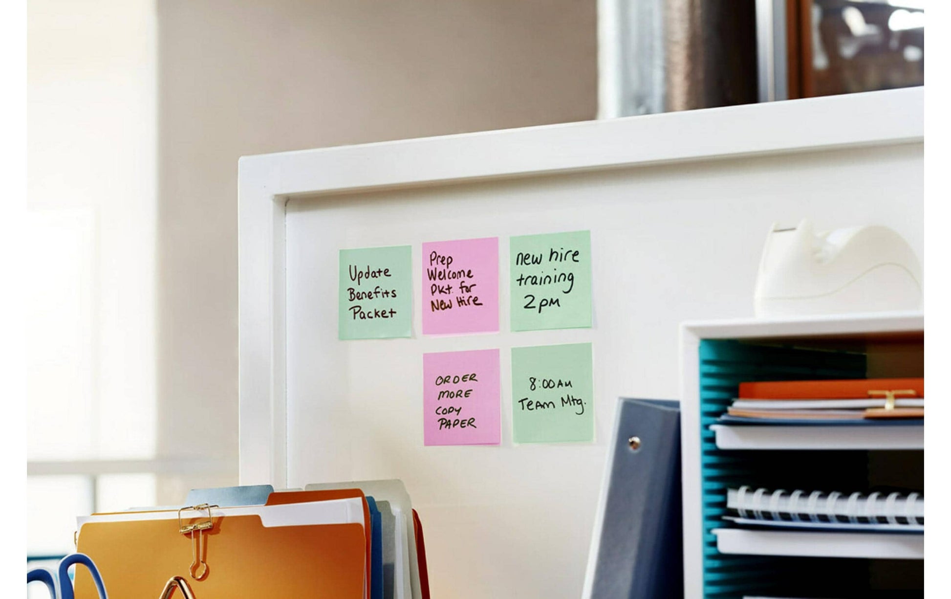 Post-it Markierstreifen/Index – 15 × 50 mm – sortiert, 50 Streifen/Block, 5er-Pack