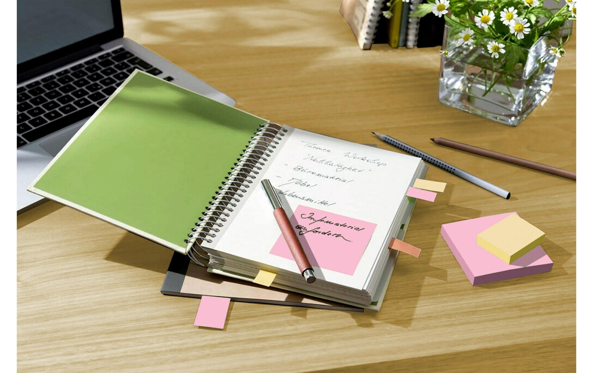Post-it Haftnotizen – 76×76 mm – sortiert, 6×100 Blatt, PEFC