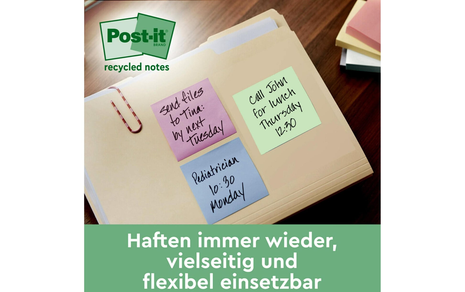 Post-it Haftnotizen – 51×38 mm – sortiert, 6×100 Blatt, PEFC