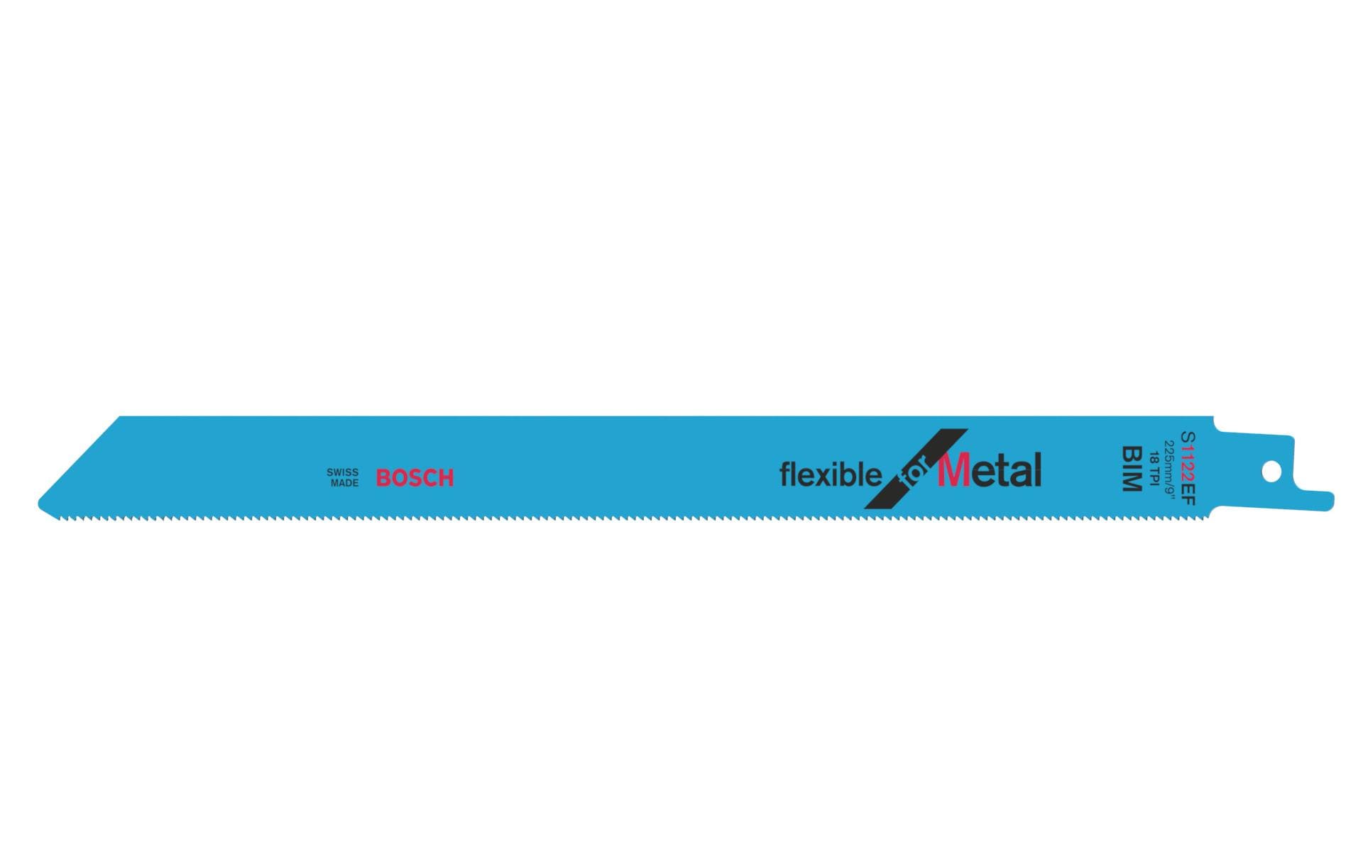 Bosch Professionelles Säbelsägeblatt 225 mm Bimetall – für Metall – 5 Stk