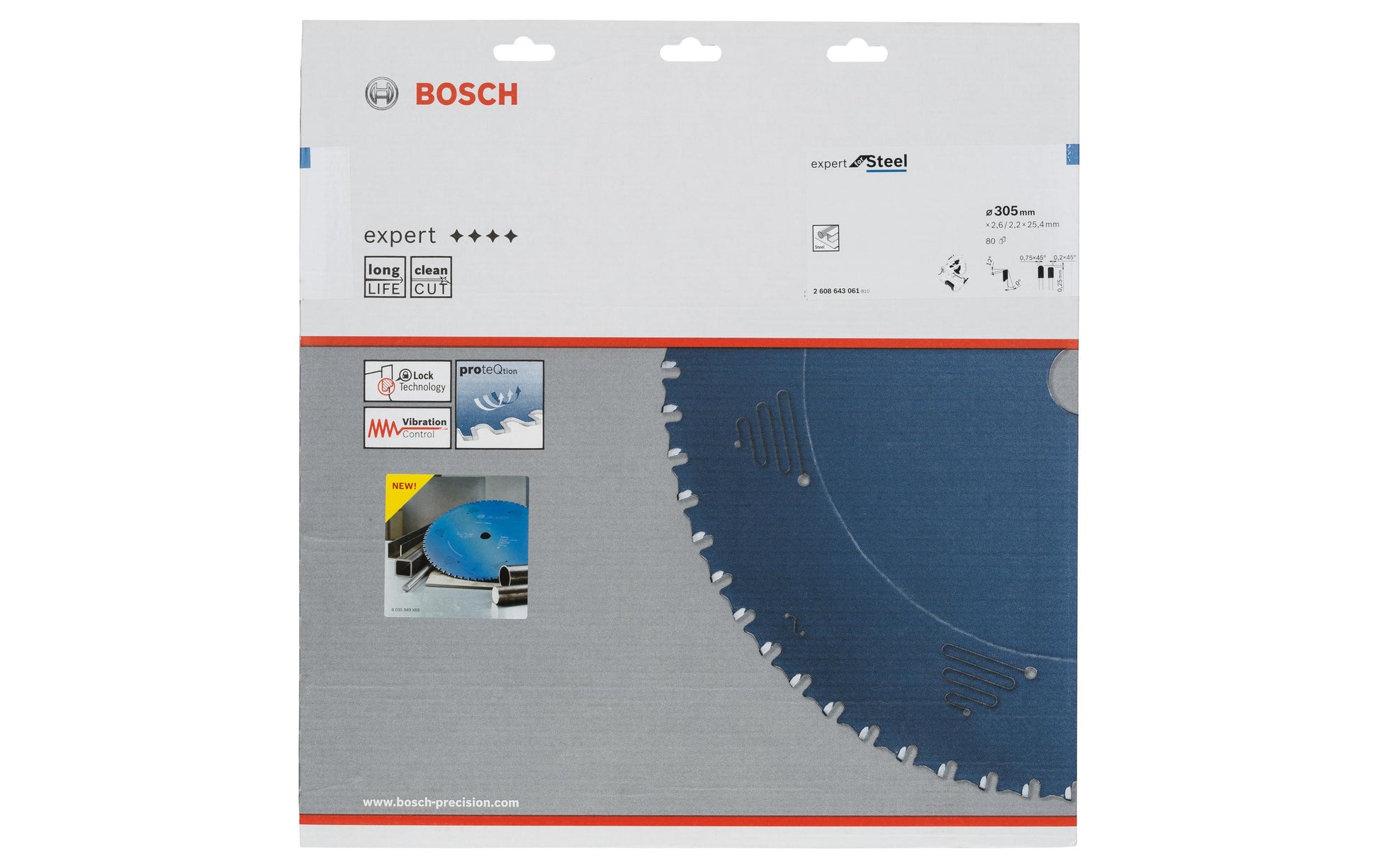 Bosch Professional – Kreissägeblatt, 80 Zähne, 2608643061, 305 mm