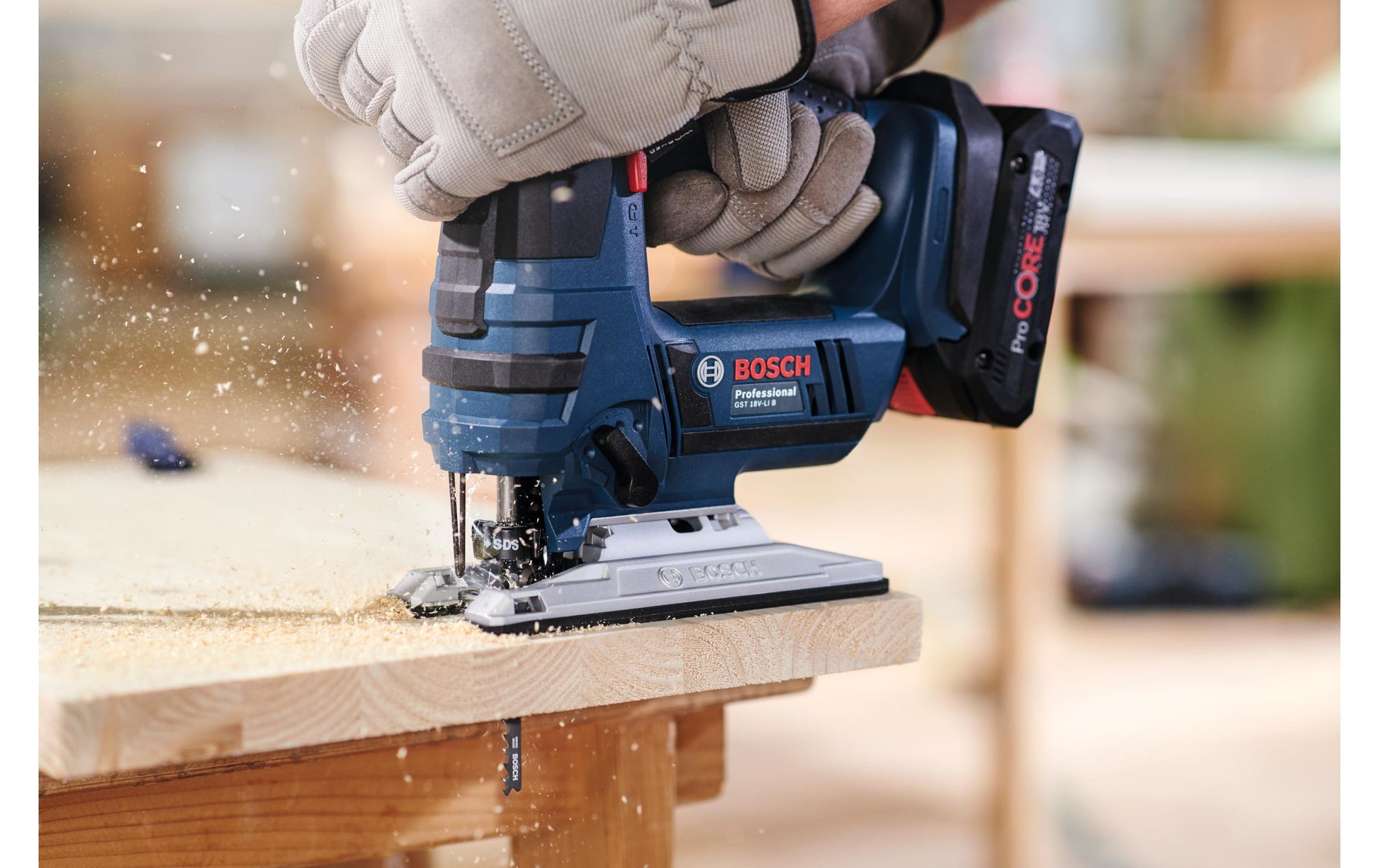 Bosch Professionelles Stichsägeblatt 100 mm HCS – 25 Stk – variabler Klingenzahnabstand 4–5,2 mm – für Holz